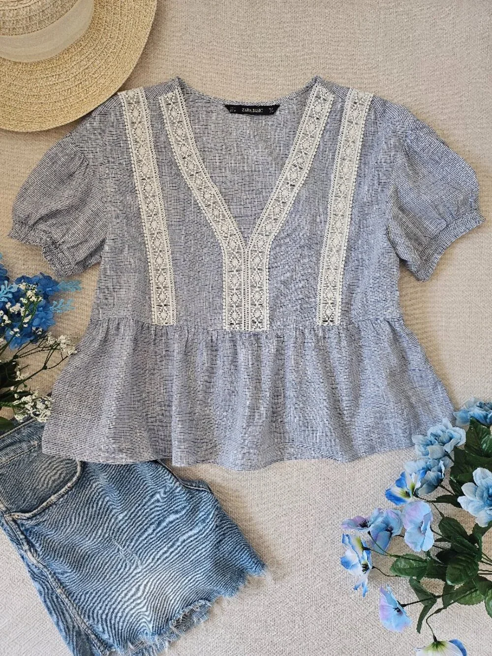 Zara basic blue